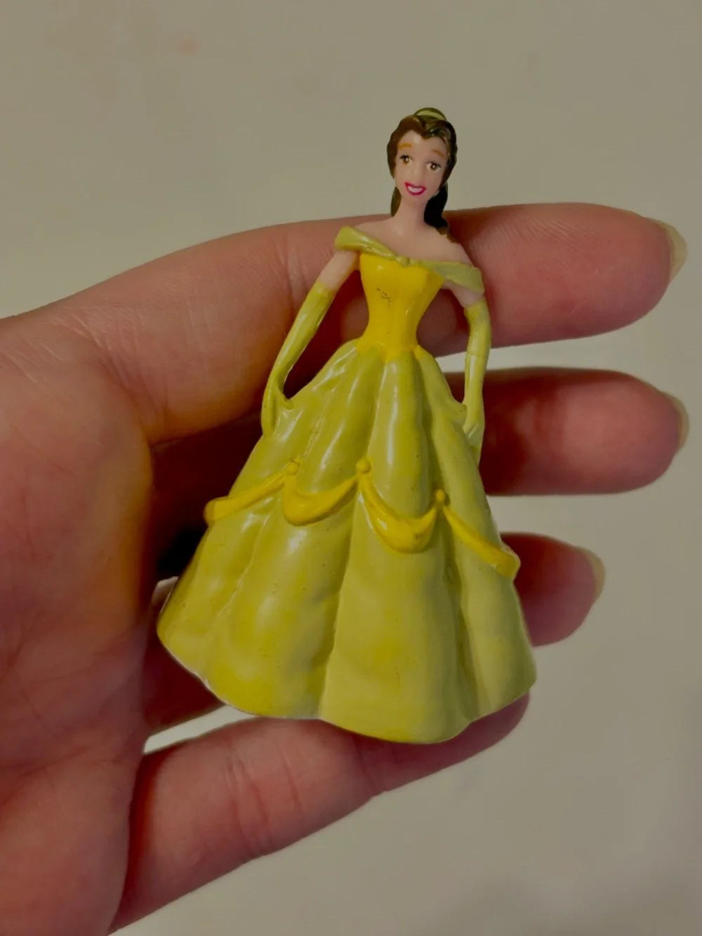 Disney Beauty and the Beast Set of 3 Figures Cale Toppers Belle Beast Cogsworth